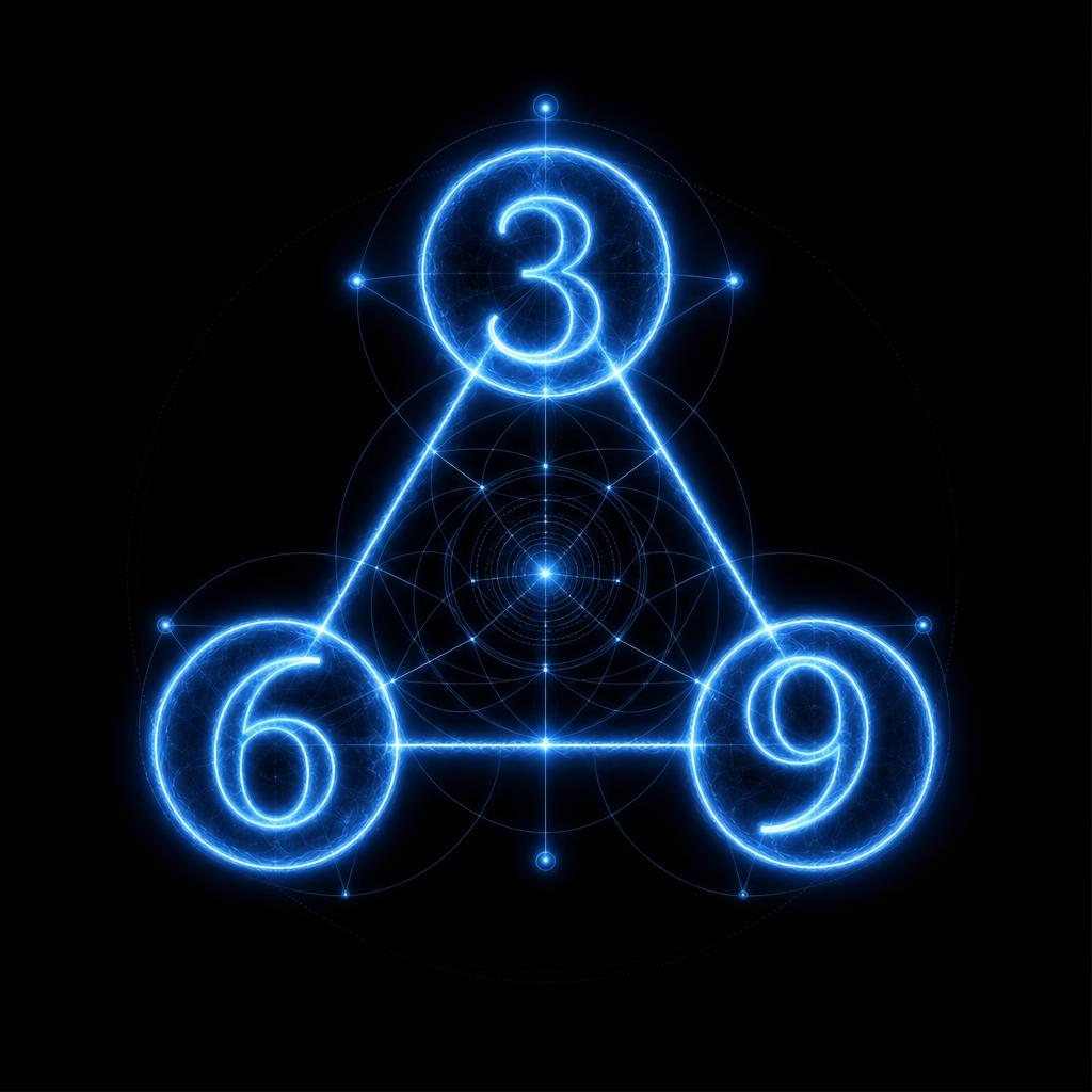 Sacred geometry of the 3, 6 and 9